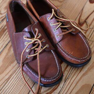 Eastland Womens Boat Shoe Moc Toe Oxfords Brown Leather Womens Size 8 M